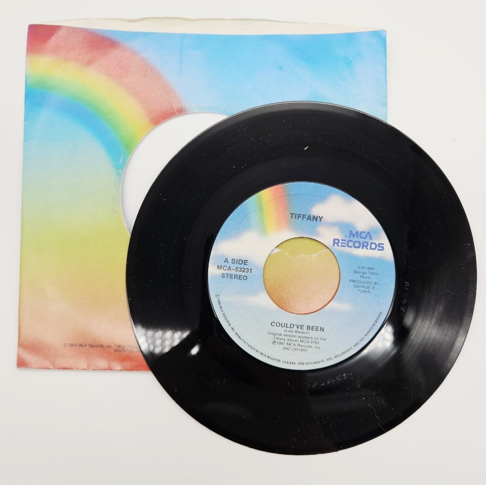 VINTAGE 45 7" VINYL RECORD | Tiffany "Could've Been" & "The Heart Of Love"